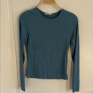 Stradivarius Green Fitted Long Sleeve T-Shirt
